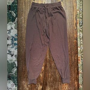 Parade Brown Waffle Knit Loungewear Pajama Pants Small